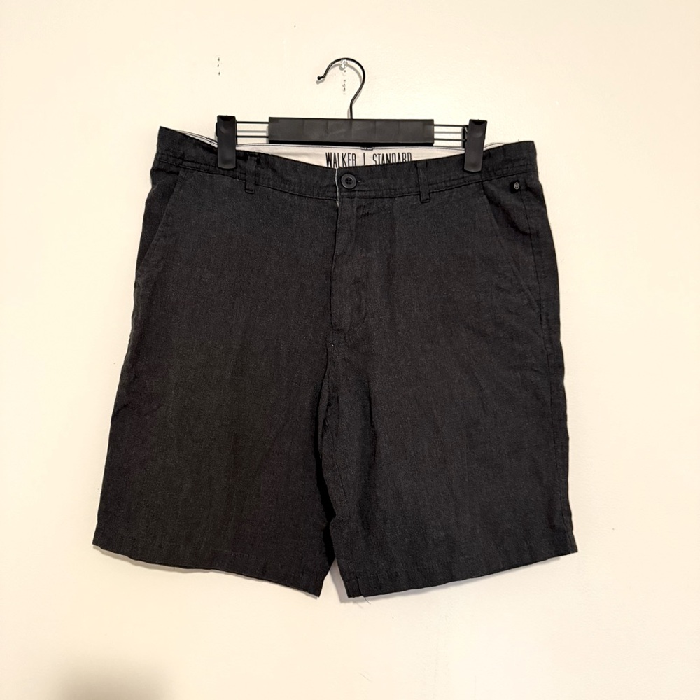 Free World Clothing Co. | Walker Standard | Classic Black Flat Front Shorts